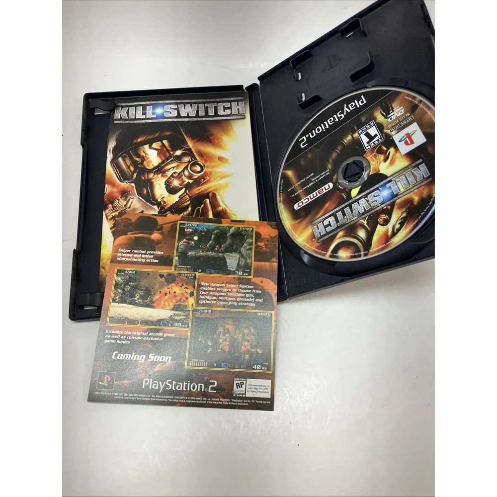 Kill Switch kill.switch (Sony PlayStation 2, PS2, 2003) Clean Disc - Tested
